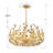 Conde 6 - Light Steel Dimmable Globe Chandelier-94078807