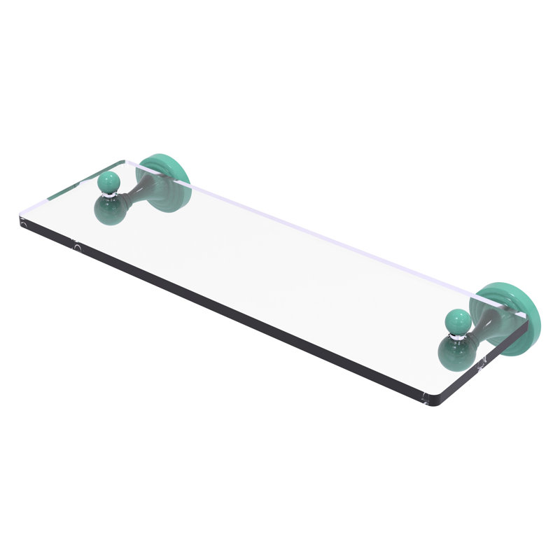 Tablette de meuble-lavabo en verre avec bords biseautés Sag Harbor Collection, H 2,2 po x l 16 po x P 5,8 po