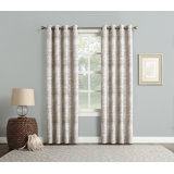 Distressed Global Blackout Lined Grommet Curtain Panel