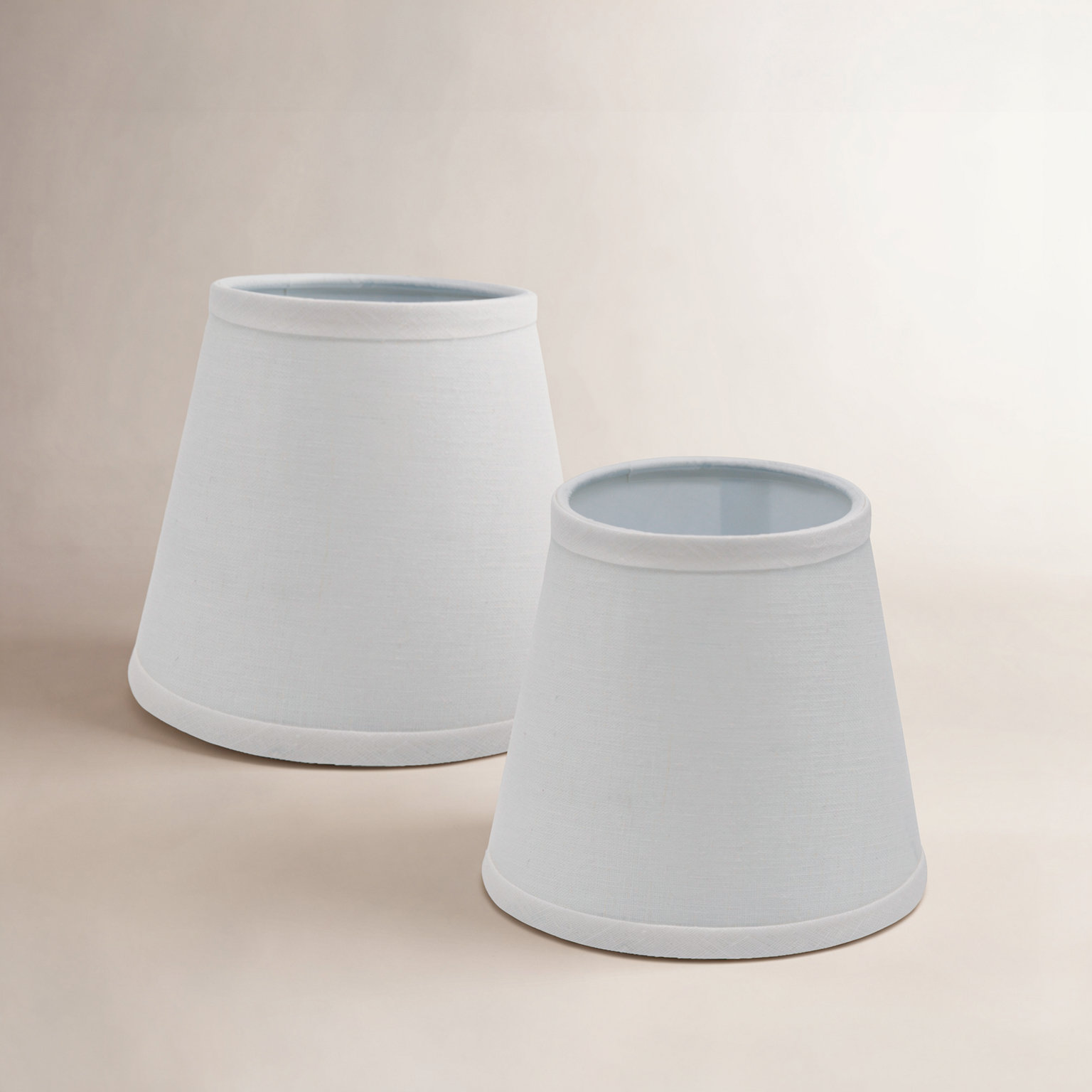 Empire Sconce Hardback Shade Set, White