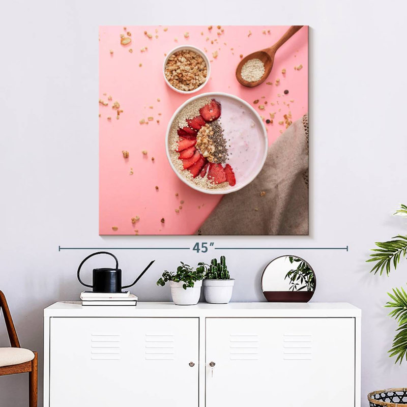 Petit déjeuner Arney Strawberry Oatmeal, H 33 po x l 33 po