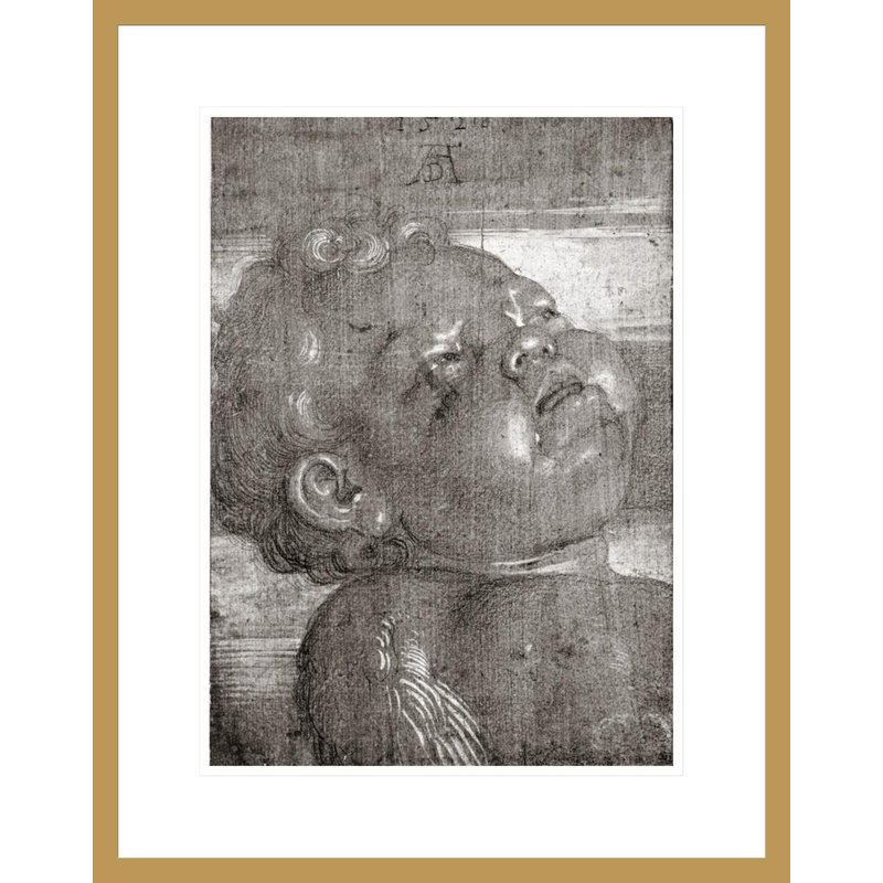«Cherubim Crying» par Albrecht Dürer, impression giclée sur cadre, H 21,75 po x l 17,18 po