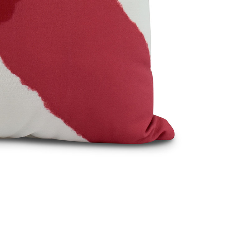 Housse et insert de coussin carré Nantucket, Rouge, 16 po x 1 po