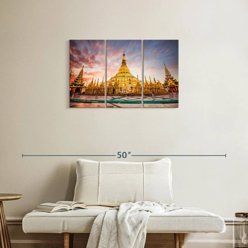 Pagode Shwedagon, Myhara, H 20 po x l 33 po