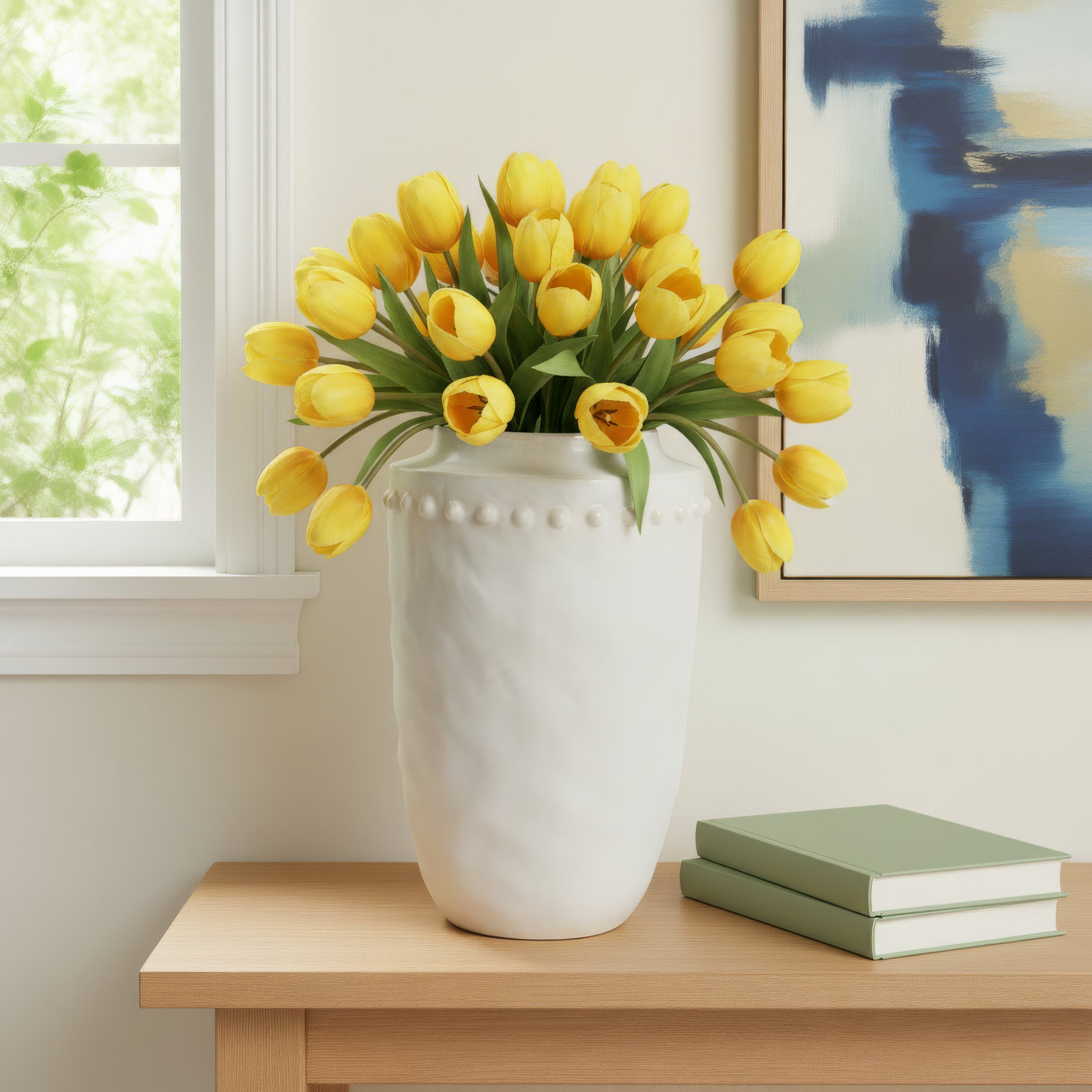 Tylea 18.5'' Handmade Ceramic Table Vase