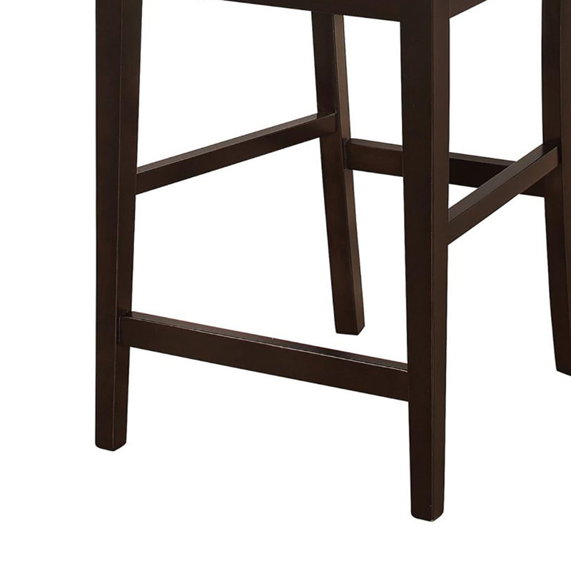 Tabouret de comptoir en bois massif de 25,5 po Ouais