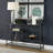 Candice 52'' Glass Top Console Table