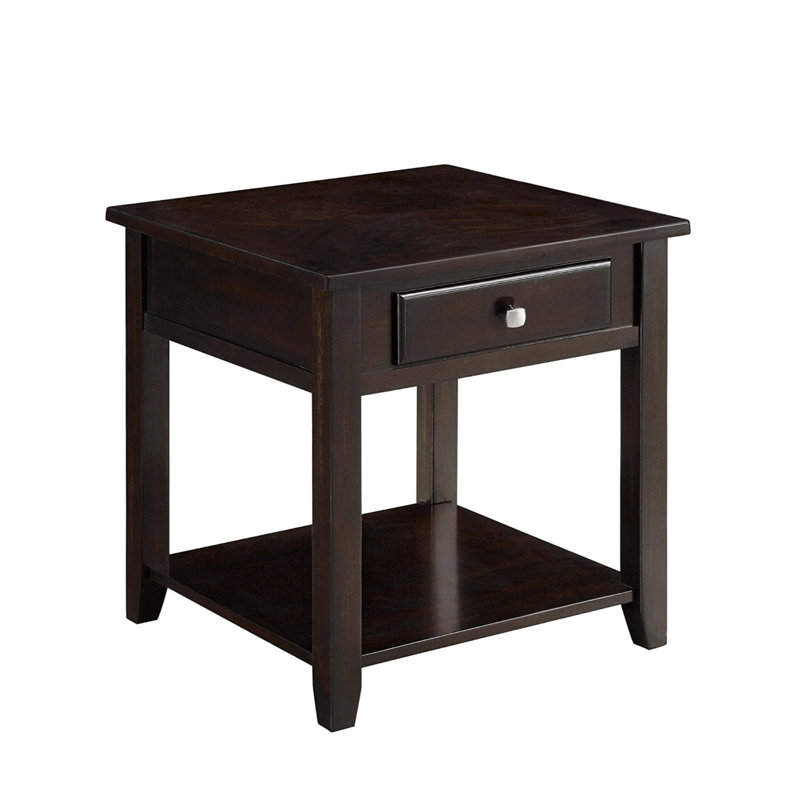 Solid Wood Top End Table