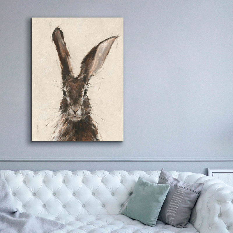 «Tyrinia European Hare II On Canvas» par Ethan Harper, reproduction, H 54 po x l 40 po x P 1,5 po