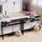 2-Tier Long Skinny Table,Black-1248027259