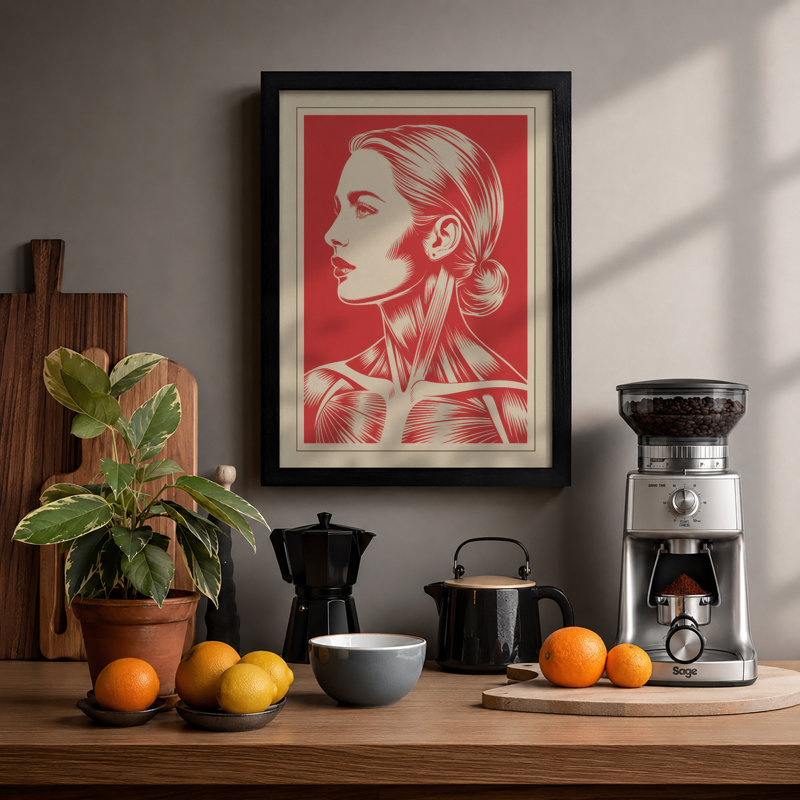 Study in Structure Modern - Framed Print, A1 - 84.1 x 59.4 cm, Black