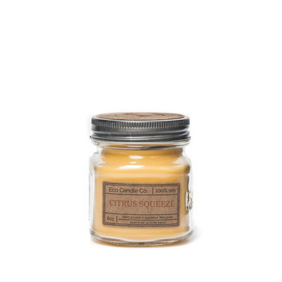 Citrus Scented Jar Candle with Glass Holder
