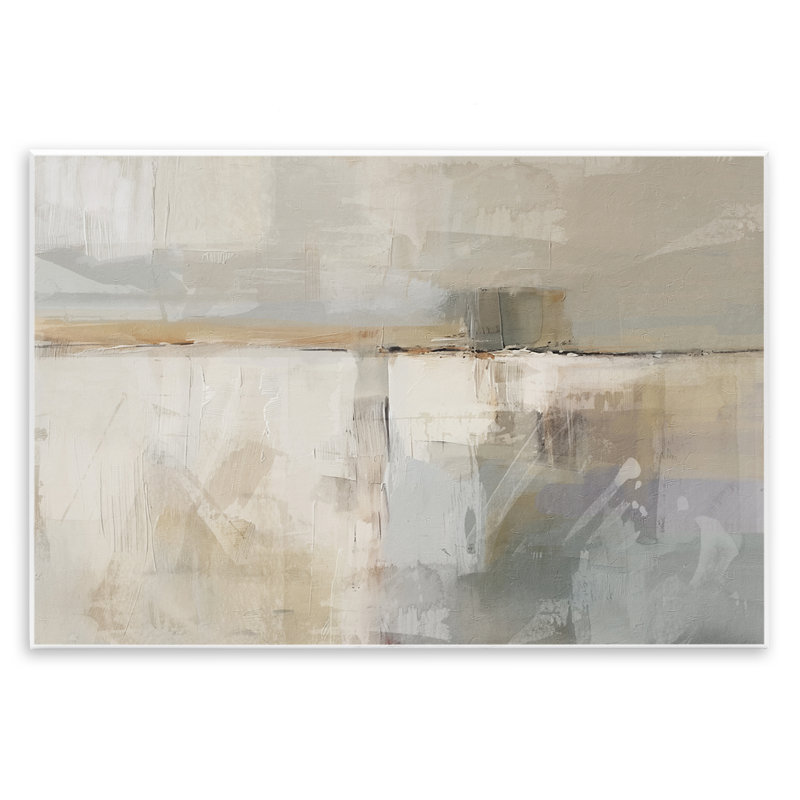  "Shimmering Meadow", art mural abstrait sur bois par Nina Blue, H 13 po x l 19 po