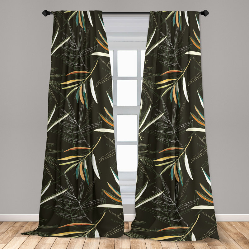 Semi Sheer Curtain Pair, 95" W x 56" L
