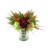 Artificial Mixed Assortment Silk/Plastic Arrangement in Glass Vase