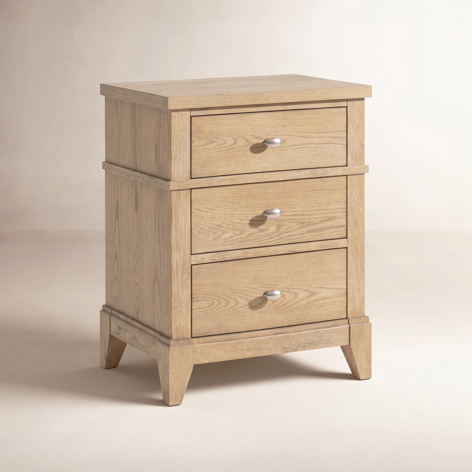 Today's Traditions 3-Drawer Nightstand with USB-C, Natural