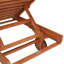 Chaise longue inclinable en bois massif avec coussin 25,2 po Jivera -76364082