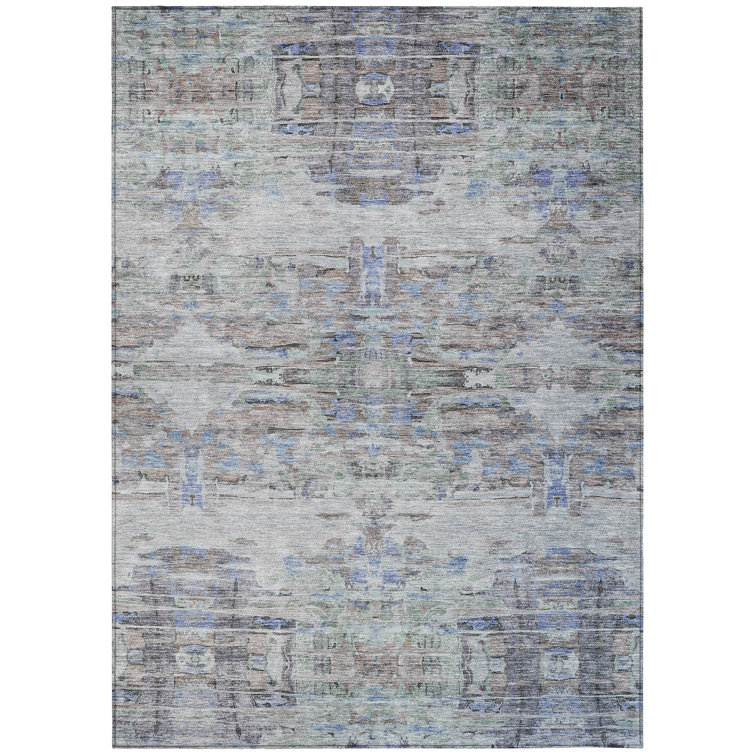 Machine Washable Indoor/Outdoor Chantille ACN1112 Taupe Rug