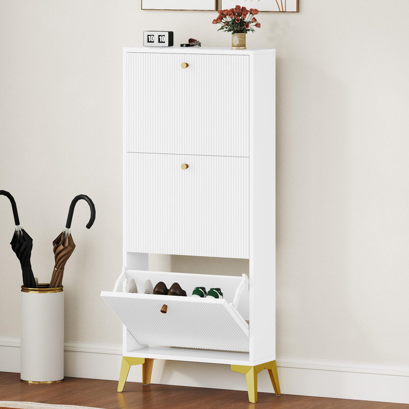 9 Pair Flip Down Shoe Storage
