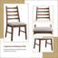 Chaise d'appoint en lin gris et noyer