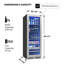 Zephyr Presrv 24 in. 14-Bottle and 266-Can Single Zone Full Size Beverage Cooler