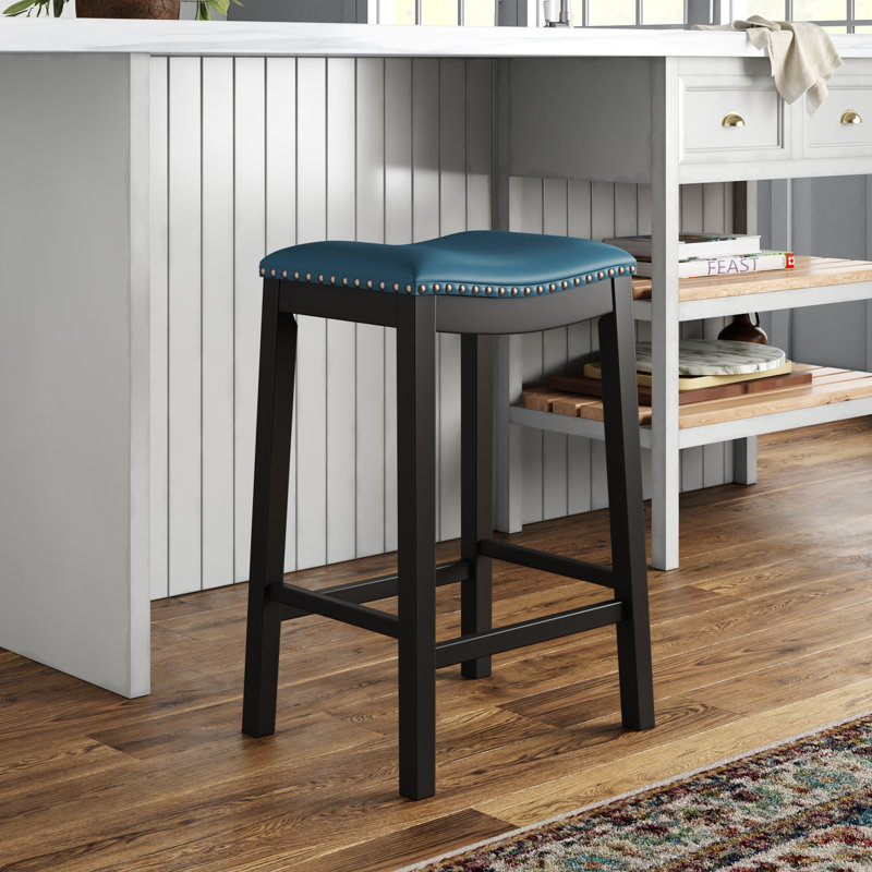 Tabouret de bar Oglethorpe, Bleu sarcelle, Tabouret de bar (siège d'une hauteur de 29 po)