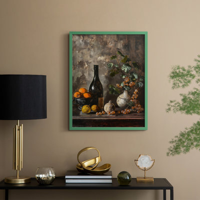 Reproduction encadrée FLORAL Series DCCXII - bois massif
