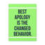 Décoration murale inspirante «Best Apology Motivation»