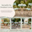 Ensemble bistro 3 pièces en bois d'acacia, chaises pliantes pour l'extérieur avec table carrée, pour terrasse de jardin avec balcon