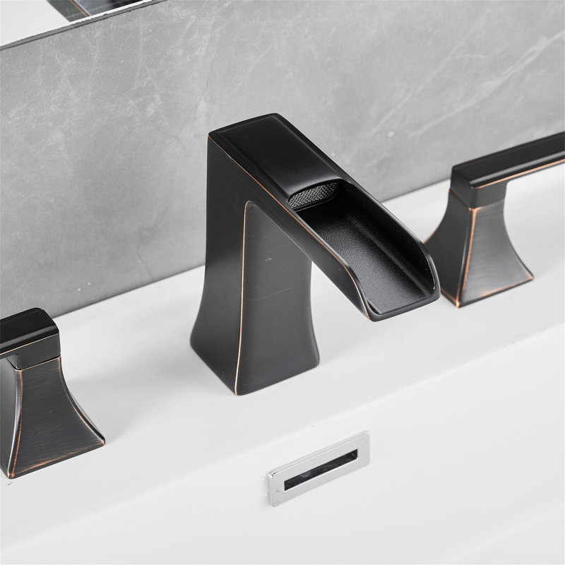 2-handle Bathroom Faucet with Drain Assembly, Oil Rubbed Bronze