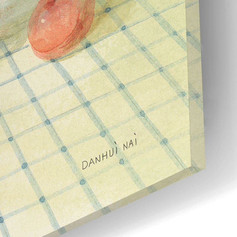 Art mural en verre «Bake With Cherries» par Danhui Nai, H 12 po x l 16 po x P 0,13 po