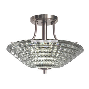 Wendy Crystal Semi Flush Mount