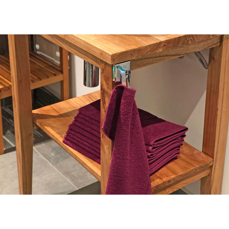 Midweight Fingertip Towel, Bordeaux
