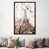 Toile avec cadre en bois brun classique est en rupture de stock