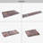 Machine Washable Area Rug Chenille Durable Soft Non-Slip Rug Burgundy 3' x 5'