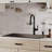 Karran Quartz 33'' X 22'' Double Bowl 60/40 Top Mount Drop-in Kitchen Sink Kit-54821669