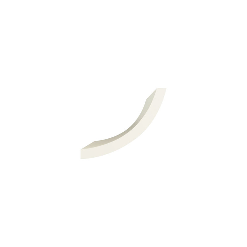 Endurathane Cynthia Crown Moulding, 6"H x 7"P x 9 1/4"F x 94 1/2"L, Factory Primed