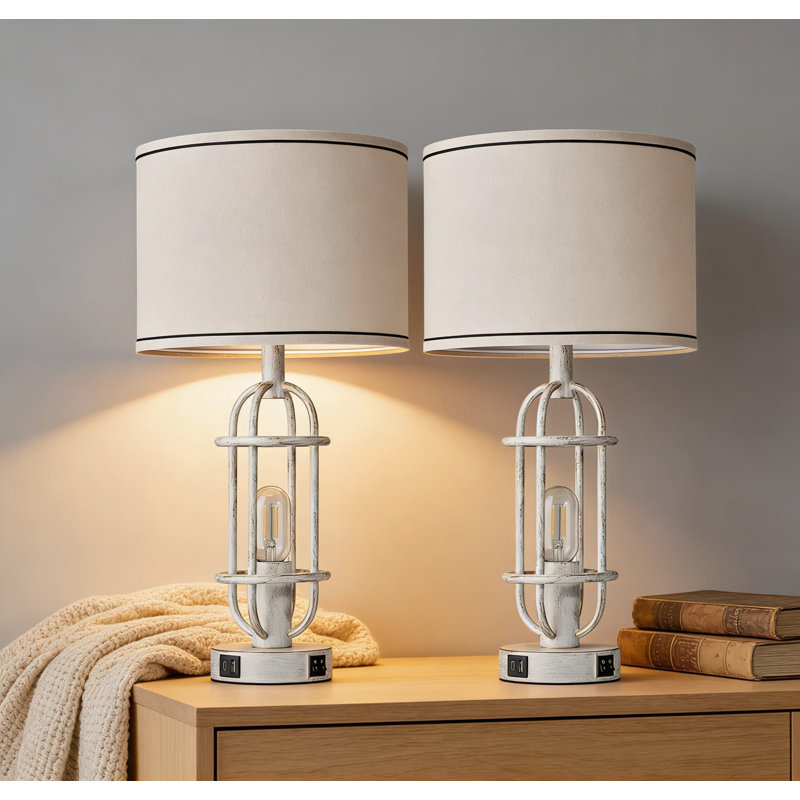 Ensemble de 2 lampes de table Farmhouse