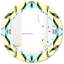 Miroir mural moderne triple C Fashion Ornament-45486621