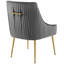 Chaise de salle à manger rembourrée Discern-1151335376