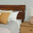 Acacia Aurora Premium Solid Wood Platform Bed Frame and High Headboard, King Bed Frame with Headboard Included, Mid Century Modern Bed Frame-82628792-82628791