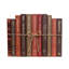 Livres décoratifs - Ensemble de livres pavés - 1 pied de livres bruns et rouges