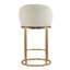 Tabouret de comptoir pivotant 27 po avec structure cylindrique en métal Angelick-116179550-116179548