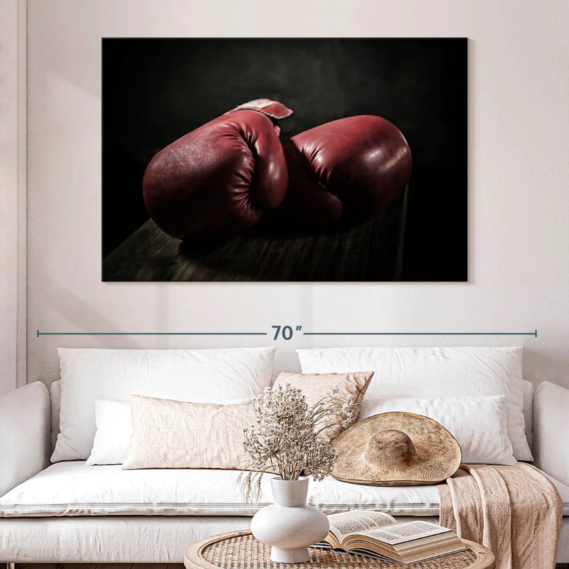 Sireci Old Red Boxing Gloves, 20" H x 30" W