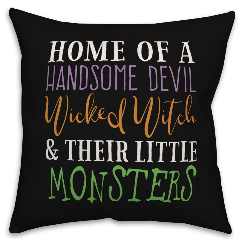  Coussin Wicked Witch, Utilisation intérieure seulement, 18 po x 18 po