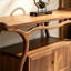 Console en bois massif de style médiéval.-130056196