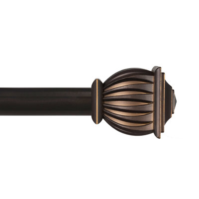 Lowri Beckett 5/8" Standard Decorative Window Curtain Rod