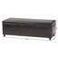 Banc de rangement en cuir ephraim
