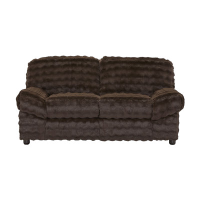 Causeuse texturée 72 "- Loft ébène