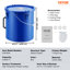 Carbon Steel Manual Lift Fryer Grease Bucket - 22.7L